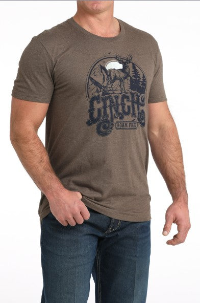 Cinch Men's Roam Free Buck Graphic Tee