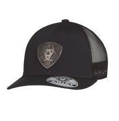 Ariat Mens Cap Metal Ariat Shield Black