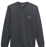 Mens Wrangler® Crew Fleece Pullover - Regular Fit - Phantom