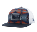 Hooey "Doc" Hat Navy/White Aztec w/Rectangle Patch