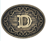 Montana Silversmiths Filigree Initial D Buckle