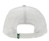 Hooey hat white back view showcasing breathable Odessa fabric and Unifit technology for ultimate comfort.