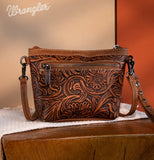 Wrangler Genuine Hair-On Cowhide Crossbody - Brown