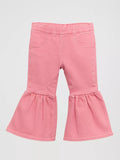 Wrangler Little Girl's Vibrant Ruffle Leg Flare Jean