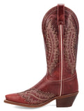 Laredo Ladies Red Coyote Creek Snip Western Boot