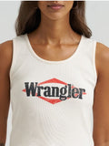 Wrangler® Graphic Slim Crop Tank - Whisper White