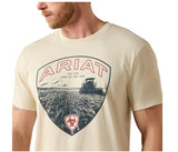 Ariat Men's Land Of The Free Farm Shield T-Shirt - Natural