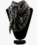 M & F Ariat Deer Skull Print Silk Wild Rag - A0900001