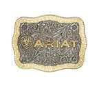 M & F Ariat Silver and Gold Western Belt Buckle