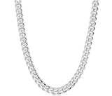 Montana Silversmiths Frosted Luster Cuban Link Chain Necklace | Men's Silver Stainless Steel