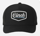 Cinch Men's Black Flexfit Trucker Cap with embroidered logo for classic Western style.