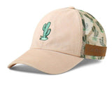 Ariat Women's Ponyflow Pink Embroidered Cactus Ponytail Cap for active women with ponytail-friendly design.
