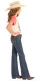 Rock & Roll Denim Girls' Bootcut Jeans – Dark Vintage Wash