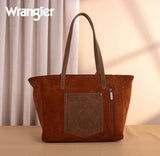 Wrangler Vintage Floral Print Large Tote Bag with concealed carry pocket, showcasing stylish design and spacious interior.