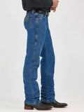 Wrangler Men's George Strait Cowboy Cut Original Fit Jeans worn by a man, showcasing classic western style.