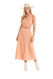 Panhandle Slim Boot Stitch Print Dress Duster – Orange