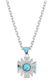 Montana Silversmiths Southwestern Sun Turquoise Pendant Necklace