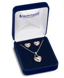 Montana Silversmiths Love You Lots Heart Necklace & Earring Set