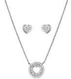 Montana Silversmiths Shot Through the Heart Necklace & Earring Set