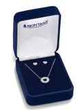 Montana Silversmiths Shot Through the Heart Necklace & Earring Set