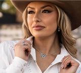 Montana Silversmiths Montana Spring Floral Turquoise Necklace