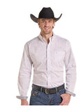 Panhandle Slim Men's Paisley Long Sleeve Snap Shirt – Gray & White