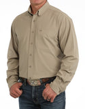 Cinch Men's Khaki ArenaFlex Long Sleeve Shirt