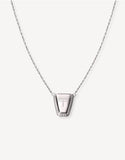 SpurWest Dallas Square Toe Boot Necklace in silver with intricate details and classic Western design.