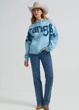 Wrangler Women's Retro Americana Logo Hoodie | Blue