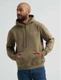 Wrangler Men's Graphic Hoodie | Regular Fit | Burnt Olive