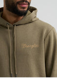 Wrangler Men's Graphic Hoodie | Regular Fit | Burnt Olive