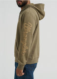 Wrangler Men's Graphic Hoodie | Regular Fit | Burnt Olive