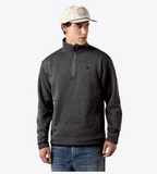 Ariat Men's Caldwell 1/4 Zip in Iron Gate worn by a model, combining style and functionality for active lifestyles.