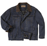 Wrangler Men's Concealed Carry Blanket Lined Denim Jacket | Denim/Charcoal