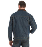 Wrangler Men's Concealed Carry Blanket Lined Denim Jacket | Denim/Charcoal