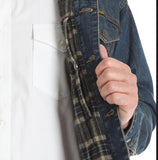 Wrangler Men's Concealed Carry Blanket Lined Denim Jacket | Denim/Charcoal