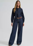 Wrangler Women's Denim Bow Snap Shirt