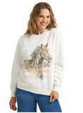 Wrangler Retro® Women's Crew Fleece Sweatshirt - Egret
