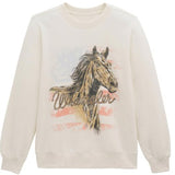 Wrangler Retro® Women's Crew Fleece Sweatshirt - Egret