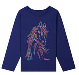 Wrangler Girls Long Sleeve T-Shirt - Blue