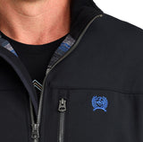 Cinch Men's Bonded Jacket - Black and Blue