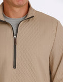Cinch Men's Cable Knit 1/2 Zip Pullover - Tan