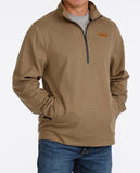 Cinch Men's 1/2 Zip Pullover - Light Brown