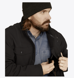 Ariat Men's Vernon Sherpa 2.0 Jacket showcasing softshell design and cozy sherpa lining.