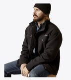 A man wearing the Ariat Men's Vernon Sherpa 2.0 Jacket, showcasing warmth and rugged style.