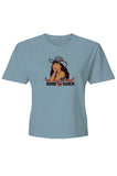 Kimes Ranch Women's Atta Girl Cropped Tee - Blue