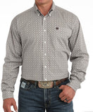Cinch Men's Geometric Print Long Sleeve Button-Down Shirt