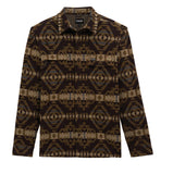 ATG by Wrangler Men's Checotah Blanket Shirt Jacket in Chocolate Torte