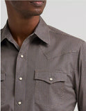 Wrangler Retro Premium Long Sleeve Western Snap Printed Shirt