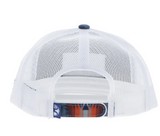 Hooey "Doc" Hat Navy/White Aztec w/Rectangle Patch